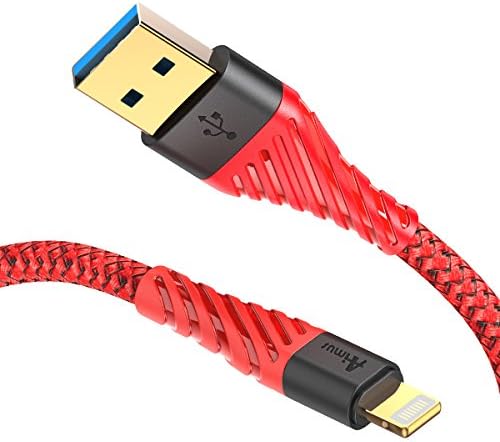 ALYEE USB Type C Cable, 6FT Nylon Braided Fast Charging USB A to C Charger Cord for Samsung Galaxy Note 8,S8,S8 Plus, LG G6 G5 V30 V20, Google Pixel, Nintendo Switch, Macbook-Red