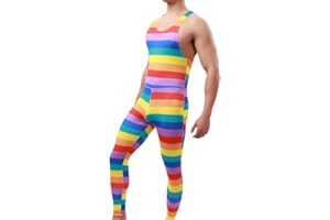 Juflam Men's Bodysuit Wrestling Singlet Athletic Leotard Underwear Gym Sportswear Undershirt