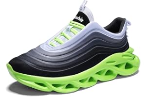 Padgene Men Women Running Shoes Sports Trainers Breathable Lightweight Sneakers Air Cushion Low Top Footwear Waking Fitness Lace up Shoes for Walking Gym Jogging Fitness Athletic Casual