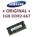 Produktbild Samsung original SO-DDR2 1 GB 200 pin DDR2-667 (PC2-5300) 64Mx16x8 double side (M470T2864QZ3-CE6)