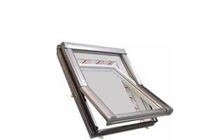 Dachdecker-Favorit Roto Dachfenster aus Kunststoff mit Eindeckrahmen und Wärmedämmung (54 x 78)