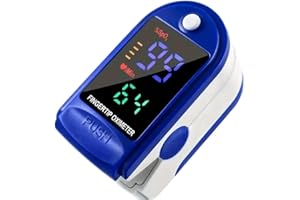 COAVEL Pulsioxímetro de dedo profesional, medición saturación de oxígeno y frecuencia cardíaca. Oxiómetro pediátrico con pantalla a color de lectura fácil