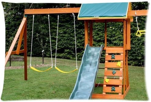 swing trapeze recreational facility for kids image printed Zippered Pillow Cases Cover 20x30 Inch
