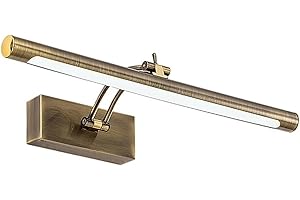 GMUME Luz LED para cuadros Lámpara de pared LED moderna for baño, acero inoxidable resistente al agua L40/55/70CM, aplique de espejo interior, accesorio de luces de pared for tocador con interruptor Luz de