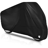 Brencco Funda para Motos 245X105X125 CM - Ligera, Impermeable y Fácil de Guardar, Compatible con Múltiples Modelos