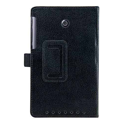 3in1 Set: kwmobile Hülle für Asus Fonepad 7 ME175CG – Tabletcover Slim Case Tablet Schutzhülle – Smart Cover Tabletcase Schwarz + Folie, kristallklar + Stylus, Schwarz - 4