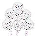 Produktbild Lictin 15pcs Konfetti Luftballons gefüllte Transparente Ballons für Halloween, Weihnachten, Geburtstagsfeiern, Party, Hochzeitsfeiern