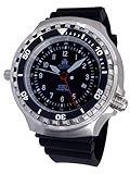 52mm Uhr '24 Std. Zeiger 'Automatik Taucheruhr mit Saphir Glas / Helium Ventil T0308