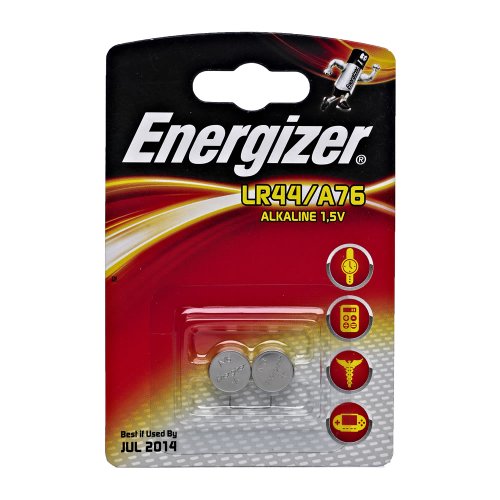 Energizer Knopfzelle LR 44 Typ 2/A76, 2 Stück