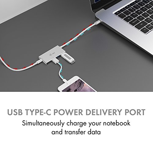 i-tec USB-C 3-port HUB, 3x USB 3.0, 1x USB-C Power, silber - 7