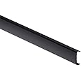 U Section PVC Melamine Furniture Panel Edge Trim Capping 2.5M chipboard Plywood TMW Profiles (Black)