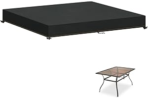 HEIMUNI Tischplattenabdeckung 120x90x15cm Gartentisch Abdeckung für Tischplatte Tischplatte Abdeckung Wasserdicht Gartentischabdeckungen Gartentischhülle Tischdecke für Garten, Balkon, Camping