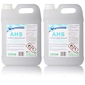 10 Litres AHS. NHS Grade Alcohol Hand Sanitizer Gel Anti
