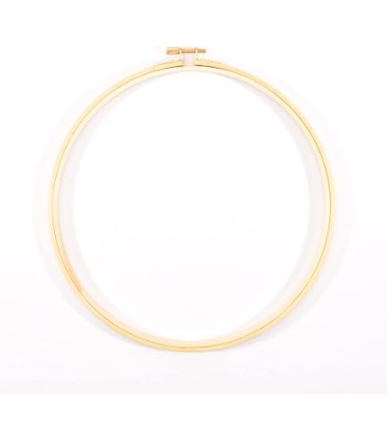 TOKERD Lot De 3 Cerceaux Broderie Bambou 20 Cm – Rond Réglable, Idéal Pour Point De Croix, Couture Et Déco Murale