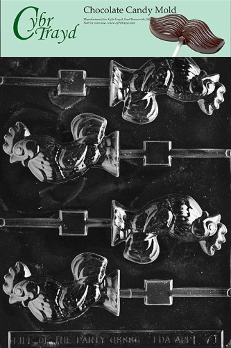 Preisvergleich Produktbild Cybrtrayd E071 Rooster Lolly Ostern Schokolade / Süßigkeiten Form