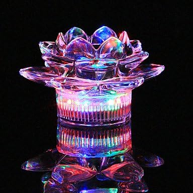 CLCJW Creative lighting,1PC colorful colour creative glass candlestick lamp night light LED bars KTV drinkware