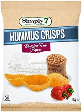 Simply7 Hummus Chips Roasted Red Pepper 85g