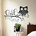 Price comparison product image kyprx Art waterproof home decoration always love you owl wall sticker removable cartoon animal house decor 58 * 92cm