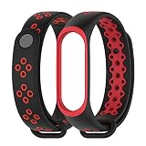 Knowin Xiaomi Armband Mi Band 3 Strap, Band 3 Metallarmband Ersatzarmbänder Ersatz Strap Erweiterbar Armband für Xiaomi Mi Band 3 (Kein Sensor/Kein Host) Fitness Tracker mit Pulsmesser Fitness Armband