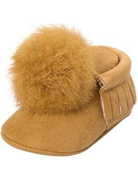 Babyschuhe, Huhu833 Baby Ball Quasten halten warme Lederschuhe Sneaker Anti Rutsch Schuh