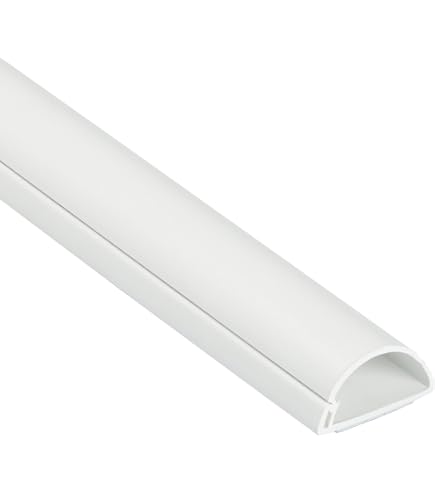 Kabelgootverlenging, kabelgeleiding van metaal plafonddoos kabelafdekking plafond L-vormige kabelgoot lampafdekking plafondaansluiting (Zwart, 40 CM