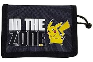 CYPBRANDS CYP BRANDS Billetera Pokémon, Portafogli Unisex - Bambini, Negro, Medio