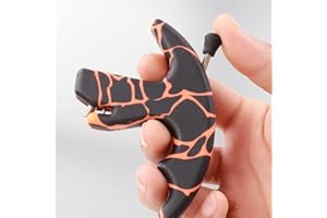 ShiningLove Thumb Bow Release, 3 Finger Thumb Trigger Caliper Grip Compound Bow Release Aid, Recurve Bow Releaser Aid Tool, Replaceable Bow Release Trigger Caliper Grip orange