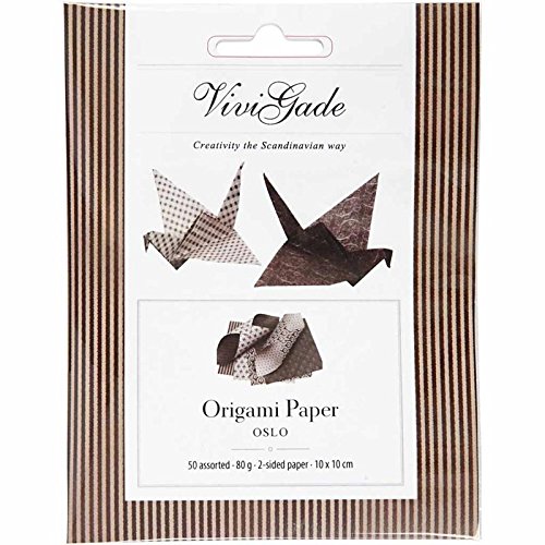 Origamipapier, Sortiment, 10×10 cm, Oslo, 50 sort. Blatt - 3