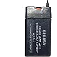 Gloerzz Sigma 4Volts 500mAh Rechargeable Sealed Lead-Acid Battery for Mosquito Bat All Purpose Use Set of 1