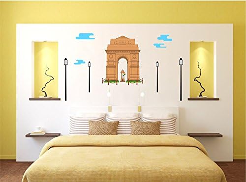 ZigRocket India Gate Wall Stickers Removable Decal Home Decor 95 x 165 cm