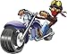 Produktbild Cartoon Funny Bike Rider Mascot Moto Hochwertigen Auto-Autoaufkleber 12 x 8 cm