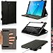 Produktbild igadgitz Schwarz PU Ledertasche Hülle Cover für Samsung Galaxy Tab S2 8'' SM-T710 mit Multi-Winkel Betrachtungs + Auto Sleep/Wake + Handschlaufe + Displayschutzfolie