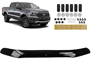 ROBUST CAR PARTS ROBUST Bonnet Wind Stone Deflector Protector Guard for Ford Ranger 2015-2023