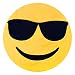 Produktbild Emoji-Con-Kissen Smiley-Kissen Dekokissen Rundkissen cool Sonnebrille