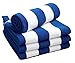 Produktbild LnB New Blau und Weiß Stripe Luxus chlorbeständig Pool Strandtuch Twin Pack