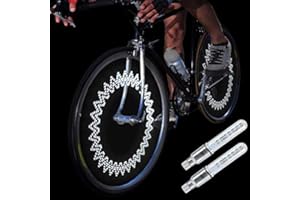 DAWAY A08 Bike Tire Valve Stem Light - LED Waterproof Bicycle Wheel Lights Neon Flashing Lamp Glow in The Dark Cool Safe Accessories, 1 Pack/ 2 Pack