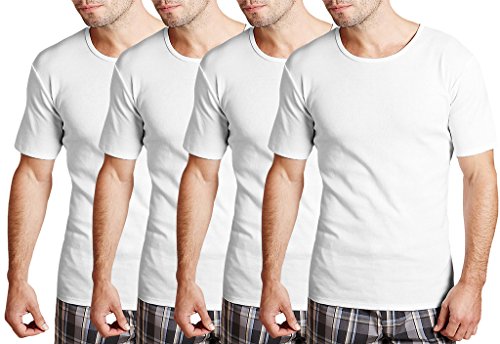 ELK Mens 100% Cotton White HalfSleeve Vest Innerwear Combo of 4 Pack RS.289 (64.00% Off) - Amazon