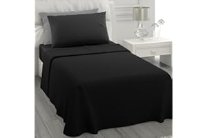 L'ANTICO ARCOLAIO - Lenzuola Letto Singolo 100% Cotone Completo con Federe Cuscini, Set Anallergico e Antiacaro, Colore Tinta Unita, Manifattura Made in Italy con Fibra Naturale