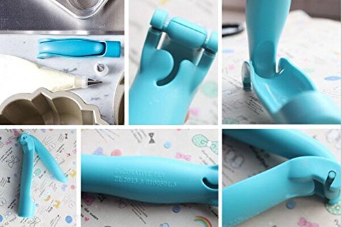 Huishunxin Dekorationsstift Stift-Kits Spritztüllen Spritzbeutel set Garniertülle Tüllen Blumennagel Torte Kuchen Deko Tortenspritze Dekoration Tulip Piping Antihaft Wiederverwendbare Spritzbeutel - 5