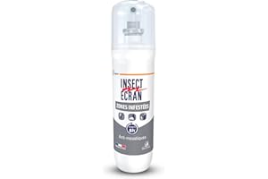 INSECT ECRAN - Anti-moustiques - Efficacité 8h - Spray répulsif peau - Protection contre les piqûres de moustiques - Zones Infestées - 100 ml