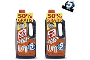 MIHOGAR WC NET DESATASCADOR TURBO LIQUIDO PARA TUBERIAS DE 1 L PACK (2)