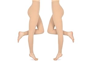 WEGITCS 15-20 mmHg Medizinische Kompressionsstrumpfhose Damen & Herren Lang, 2 Paar Abgestufte Kompressionsstrümpfe Stützstrümpfe, Kompressionsleggins Damen für Krampfadern und Ödeme, Beige 4XL