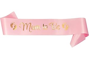 Oblique Unique® Mum to Be Schärpe Baby Shower Party Schwangerschaft Mutterschaft werdende Mutti Mama - Farbe wählbar (Rosa)