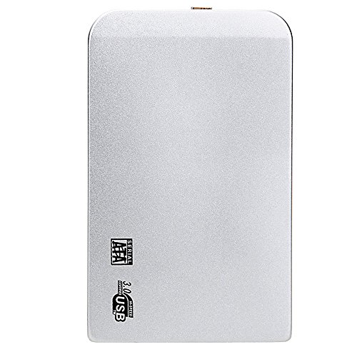 Unita ‚Festplatte – TOOGOO(R)Ausserhalb Box Gehaeuse fuer 2,5 „SATA HDD Festplatte USB 3.0 mit Silber Fall - 3