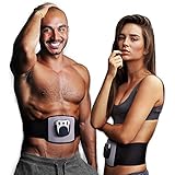 Ab Belt Professional Advanced Unisex Toning Belt, Six Pack Adjustable Waist EMS Abdominal, (NO REPLACEMENT PADS OR GEL REQUIRED JUST USE WATER), Tone Your Stomach Muscles Today! (HXV100)