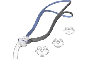 GBBAZU AirFit P10 Nasenkissen Tube Rahmen, Kopfbedeckungsriemen Fit für ResMed AirFit P10, Vollkombinationsmaskenzubehör beinhaltet Kopfbedeckungsriemen, Rahmen, Tube, S M L Größe 3x Nasenkissen, Maske