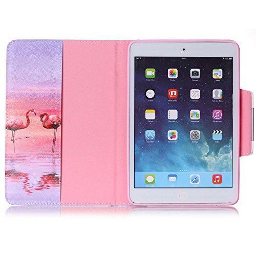 ipad mini 1 / mini 2 / mini 3 Hülle Leder Sonnenuntergang Muster,SKYXD [Auto Schlaf/Wach Funktion] PU Folio Klappbar Schutzhülle [Standfunktion/Brieftasche Kartenfach/Magnet] Klapphülle mit [Krone Handyanhänger + Eingabestift] 3 in 1 Zubehör Handy Tasche Etui for Apple ipad mini 1/2/3 Bookstyle Flip Case Leather Cover With [Stylus and Dust Plug] - 4