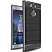 Produktbild XvDsu Sony Xperia XA2 Ultra Hülle, Hüllen Handyhülle Durable Stoßdämpfende Robuste Rüstung Fall Ultra Slim Carbon Fiber Design Abdeckung für Sony Xperia XA2 Ultra (Schwarz)