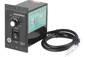 Hilitand Motor de control de velocidad, Controlador de velocidad del motor, Interruptor de controlador de velocidad de 400W AC 220V, Regulador de velocidad eléctrico para motor CC de imán permanente