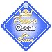 Crown Prince Oscar On Board Personalised Baby / Child Boys Car Sign
